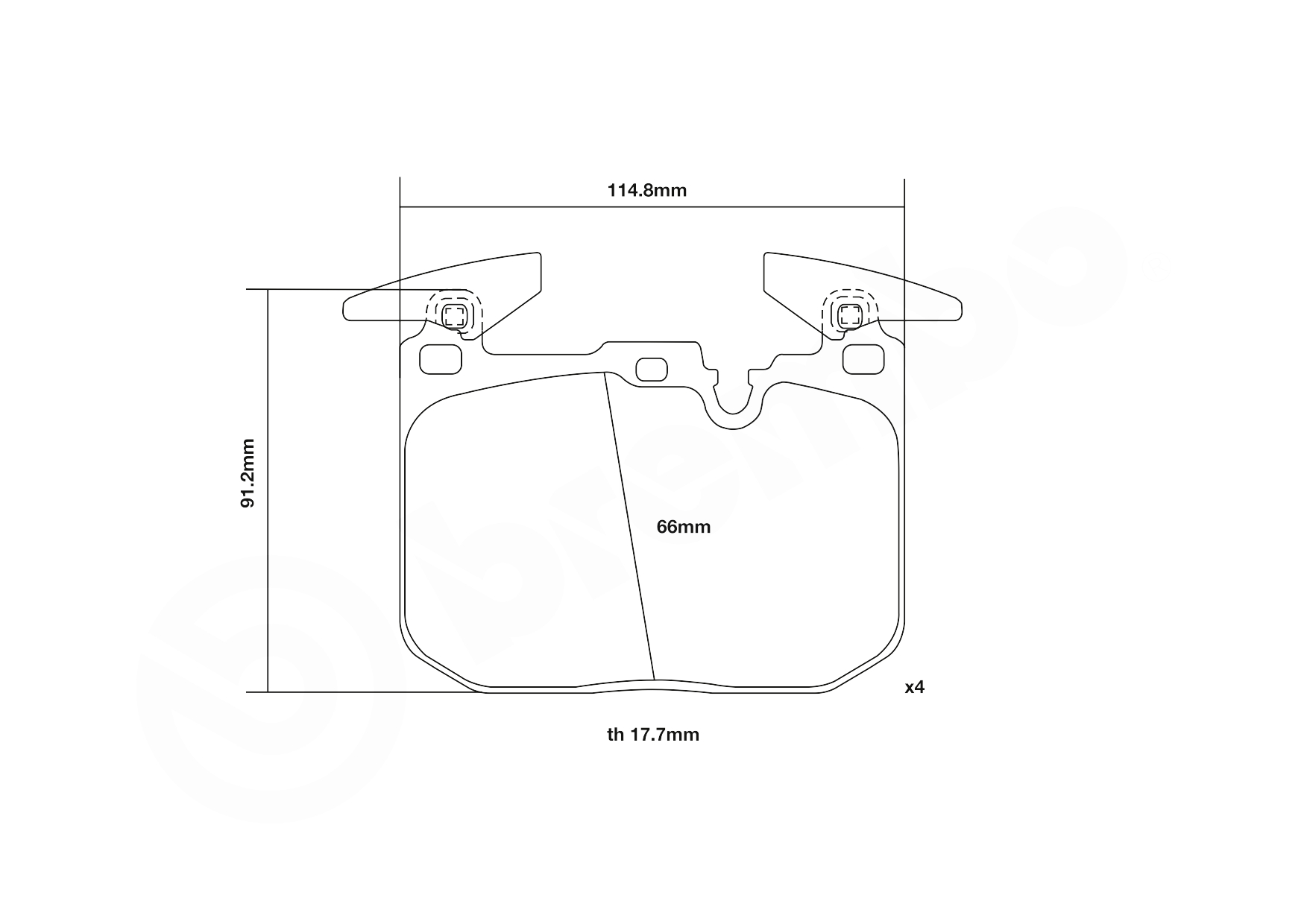 Brembo Remblokset 07.B314.90