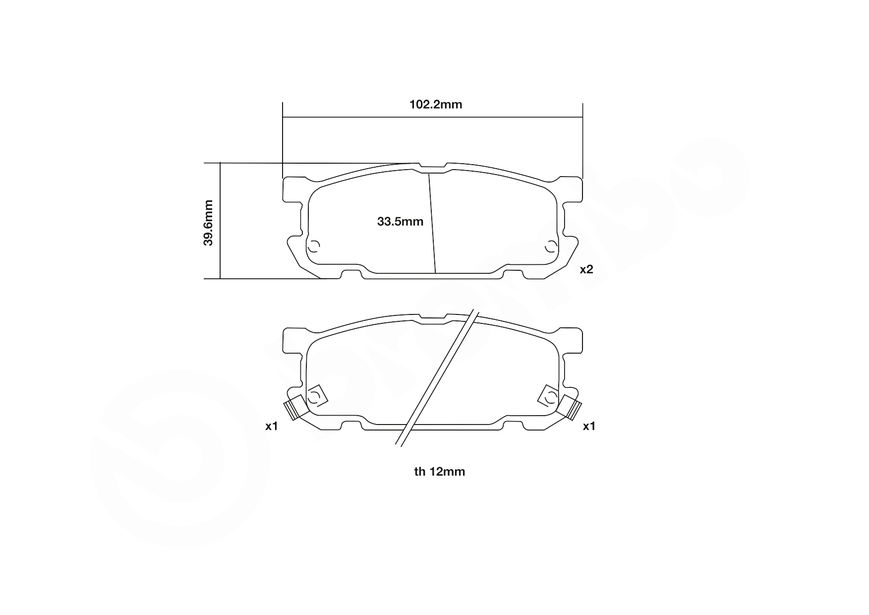 Brembo Remblokset 07.B315.08