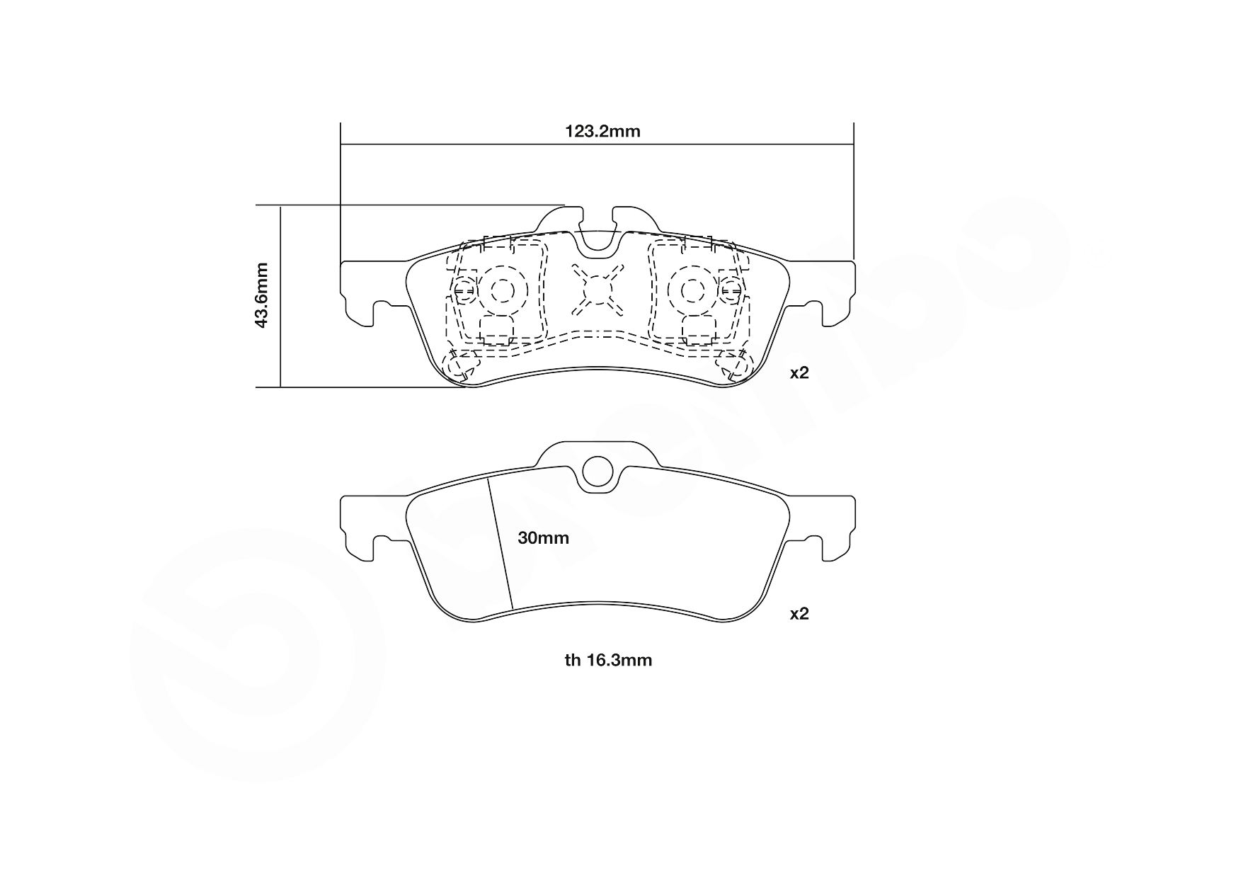 Brembo Remblokset 07.B315.10