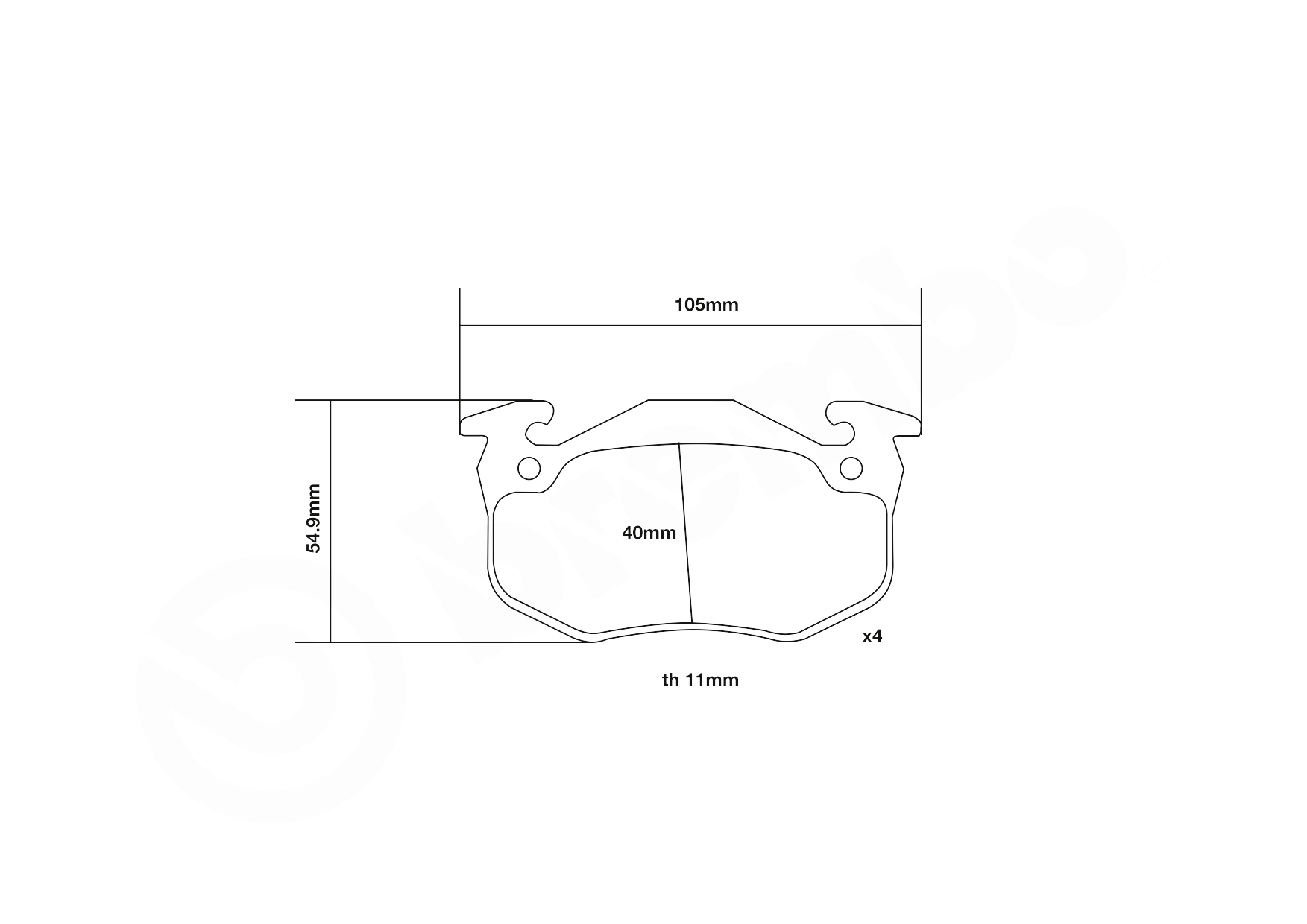 Brembo Remblokset 07.B315.13