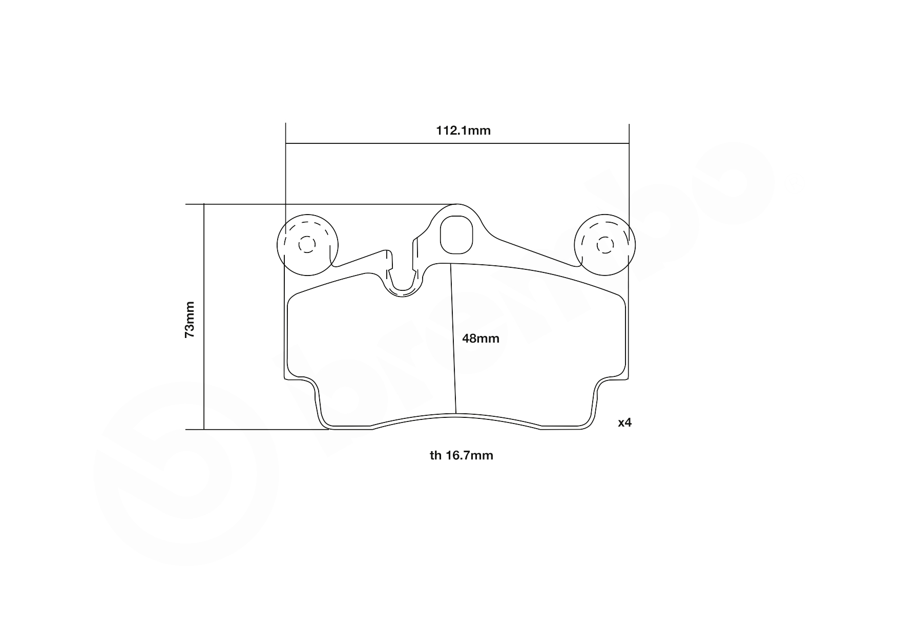Brembo Remblokset 07.B315.16