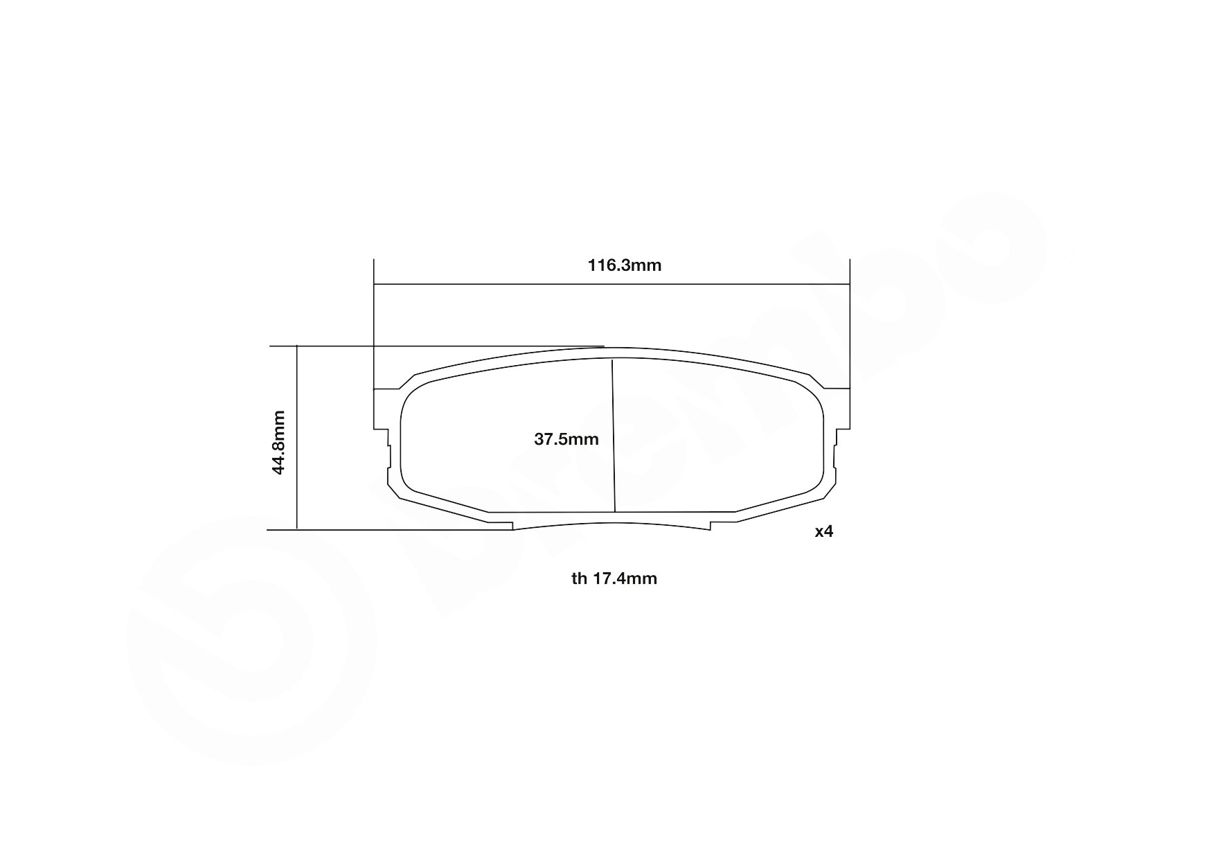 Brembo Remblokset 07.B315.20