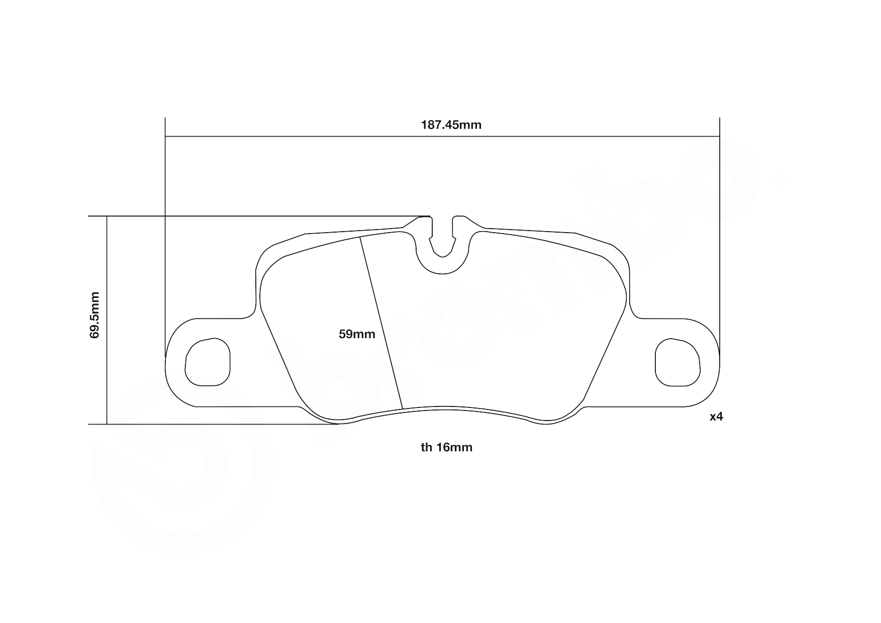 Brembo Remblokset 07.B315.38