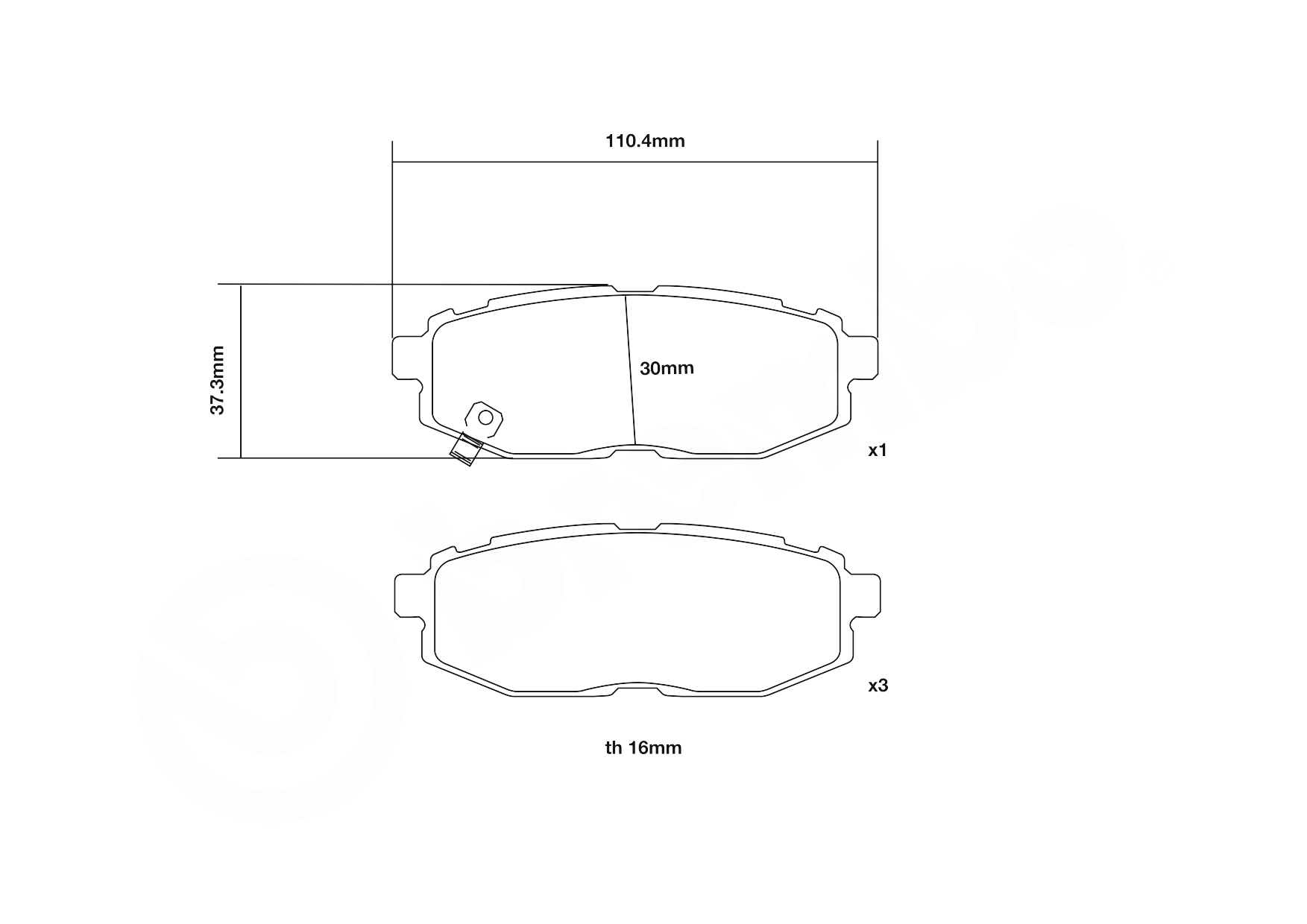 Brembo Remblokset 07.B315.39
