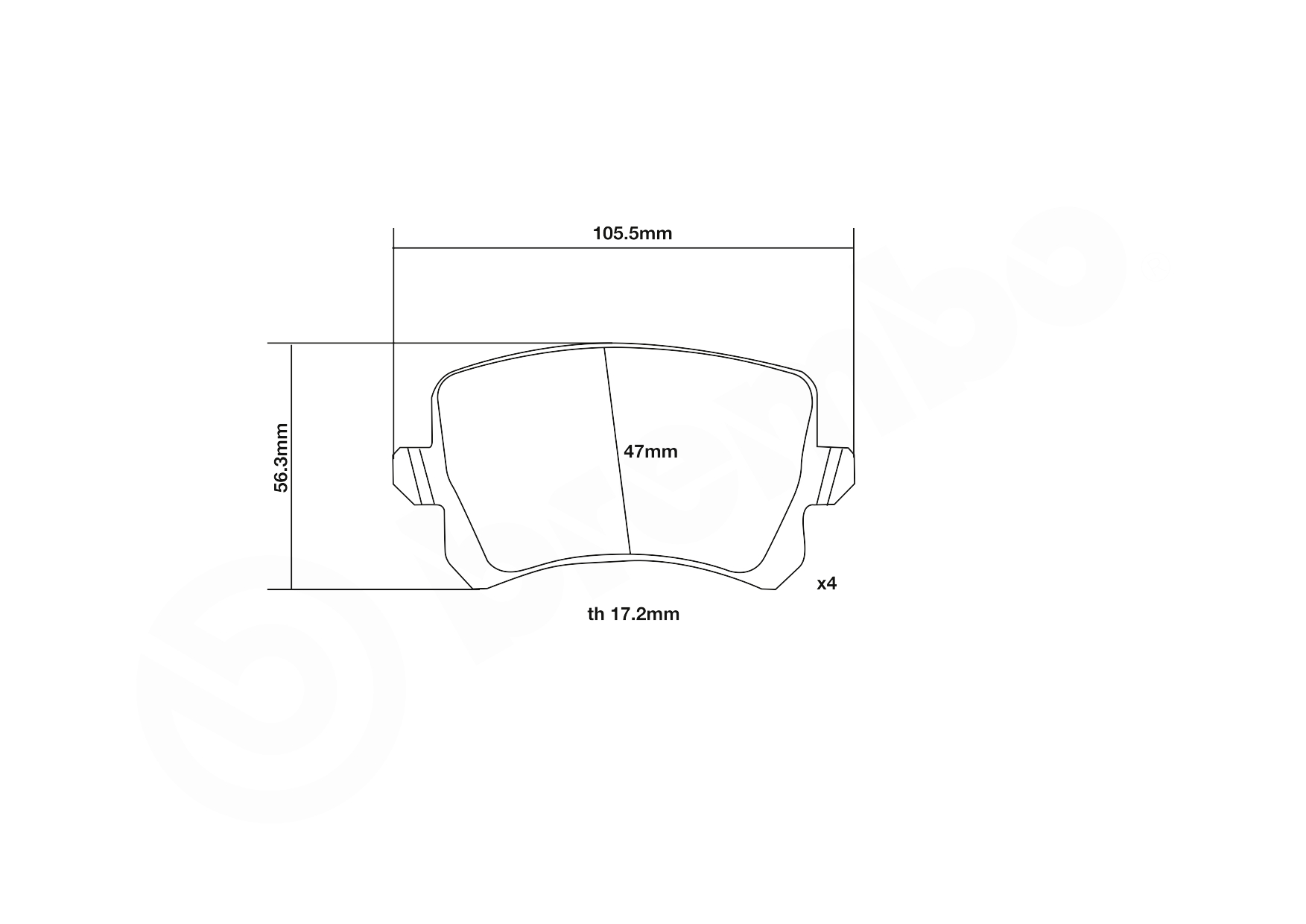 Brembo Remblokset 07.B315.55
