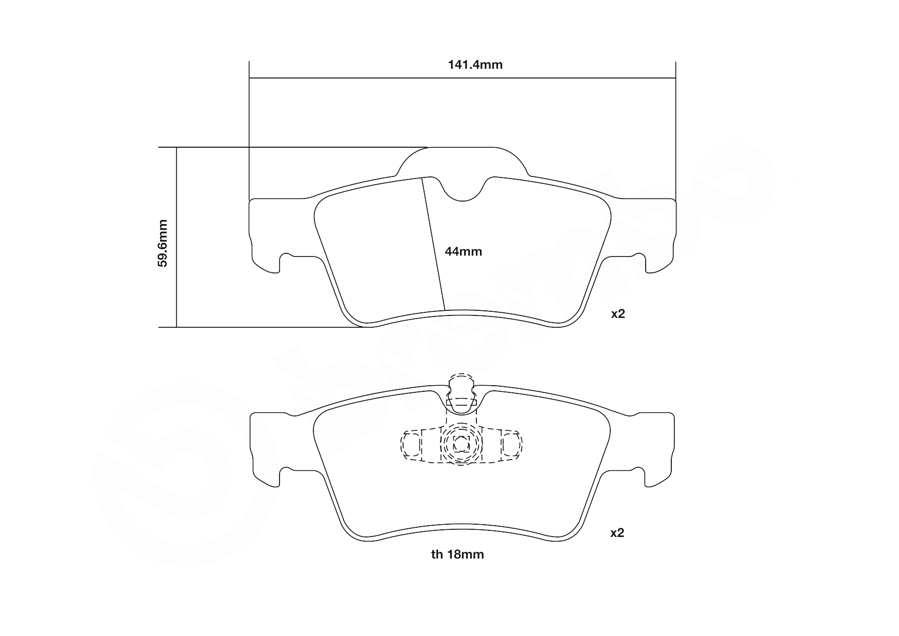 Brembo Remblokset 07.B315.63