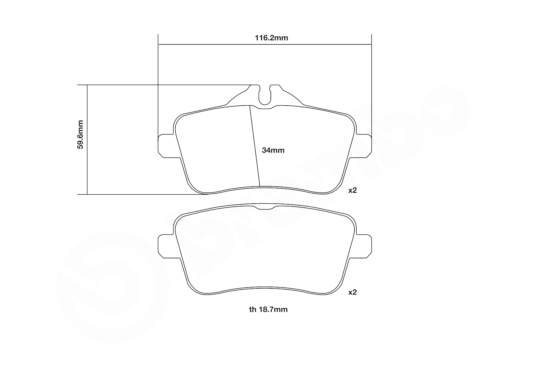 Brembo Remblokset 07.B315.72