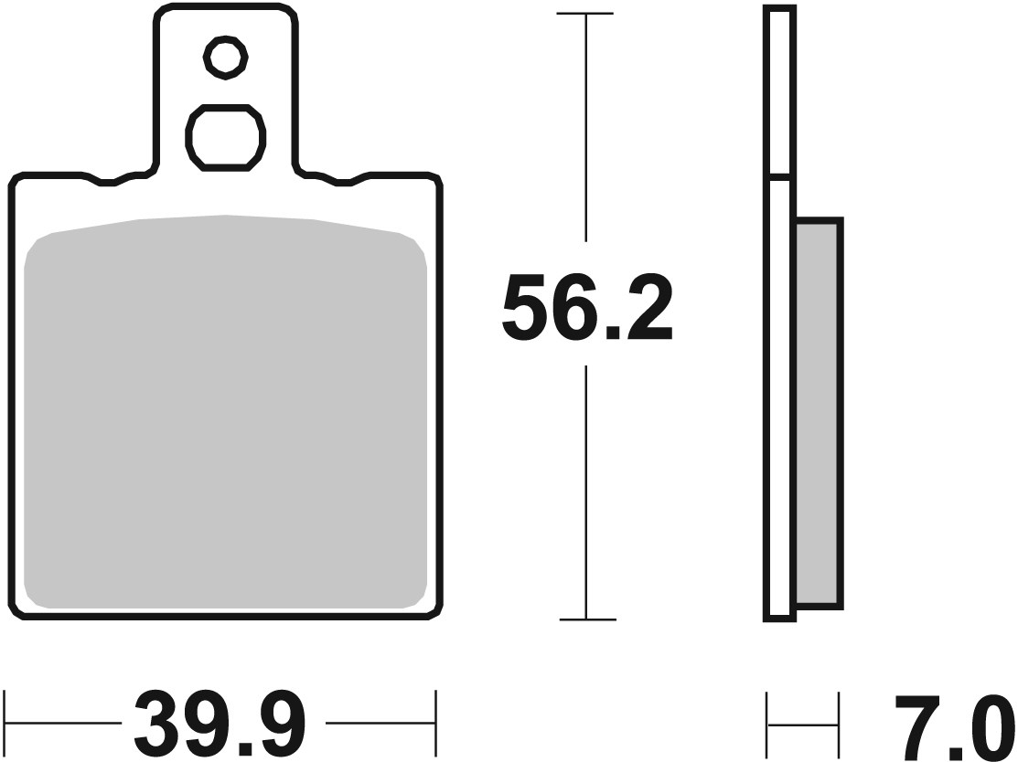 Remblokkenset, schijfrem Brembo 07088