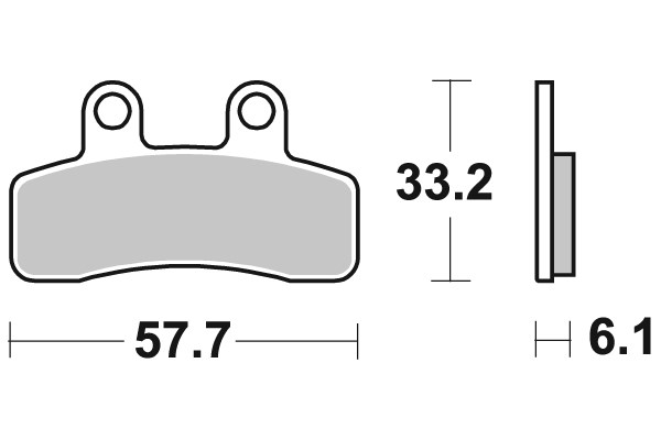 Remblokkenset, schijfrem Brembo 07097