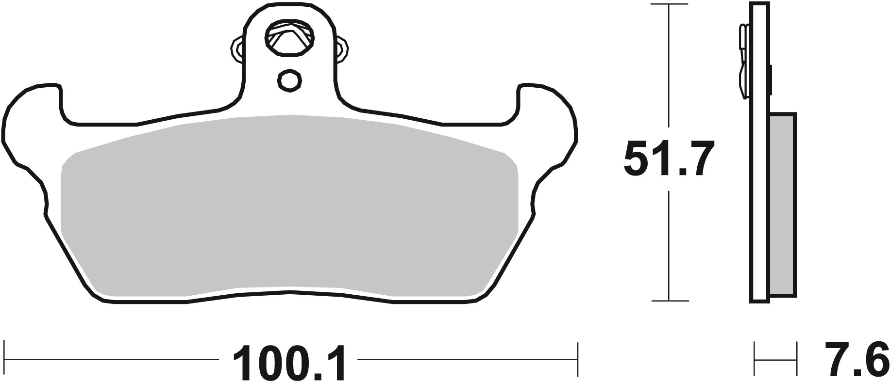 Remblokkenset, schijfrem Brembo 07BB1606