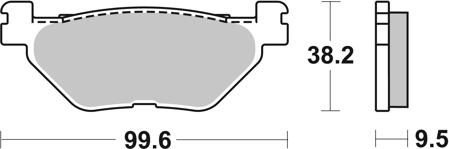 Remblokkenset, schijfrem Brembo 07YA39SP