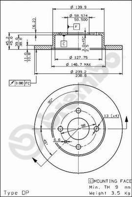 Remschijven Brembo 08.2792.10