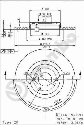 Remschijven Brembo 08.5265.10