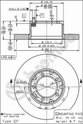 Remschijven Brembo 08.6923.20