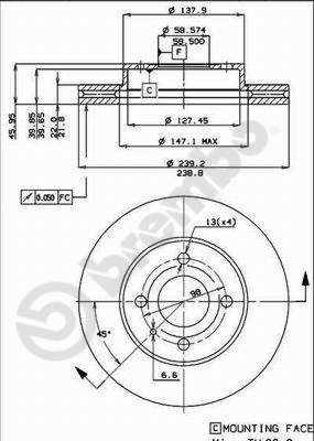 Remschijven Brembo 09.3140.10