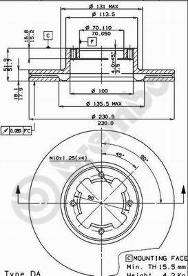 Remschijven Brembo 09.4919.10