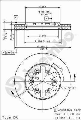 Remschijven Brembo 09.5014.10