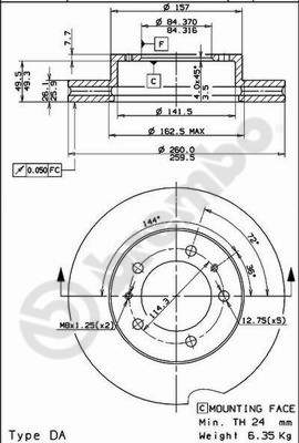 Remschijven Brembo 09.5932.10