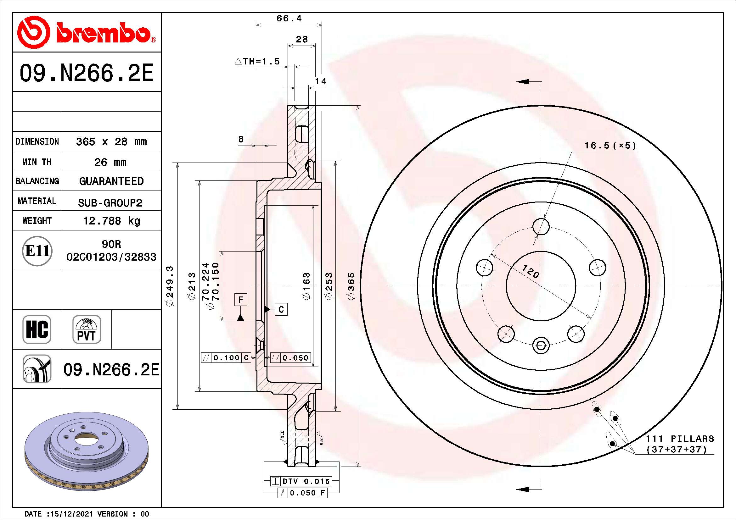Brembo Remschijven KT 08 023