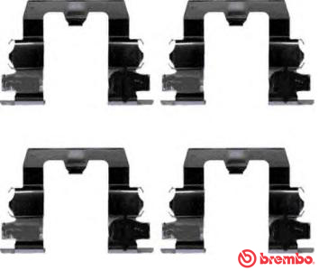 Rem montageset Brembo A 02 265