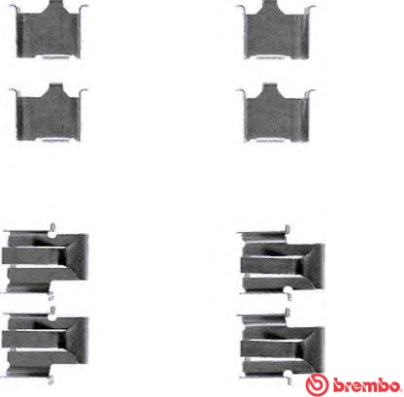 Rem montageset Brembo A 02 285