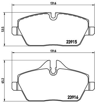 Remblokset Brembo P 06 034