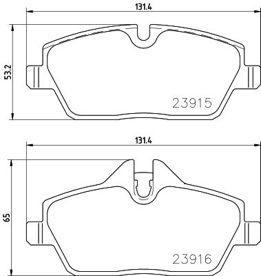 Remblokset Brembo P 06 091