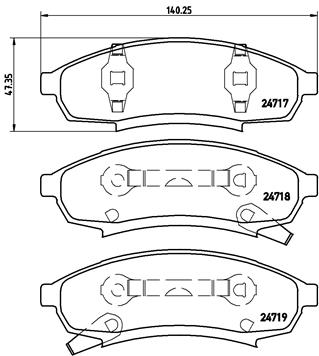 Remblokset Brembo P 07 003