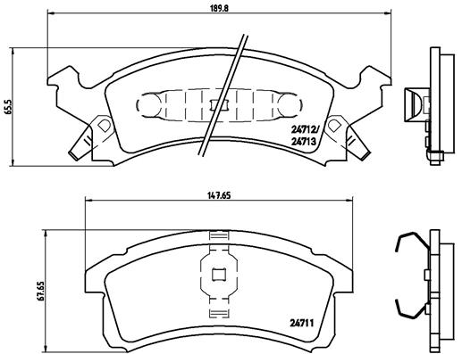 Remblokset Brembo P 07 004