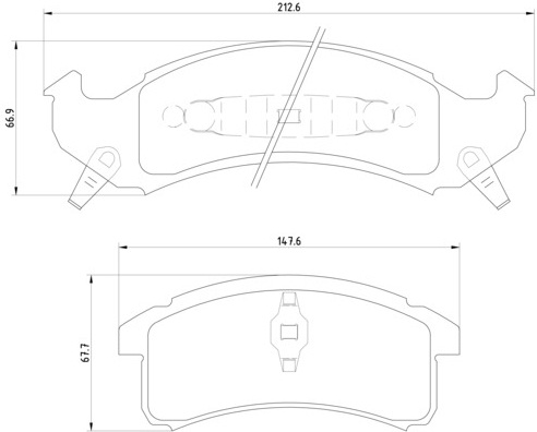 Remblokset Brembo P 09 002