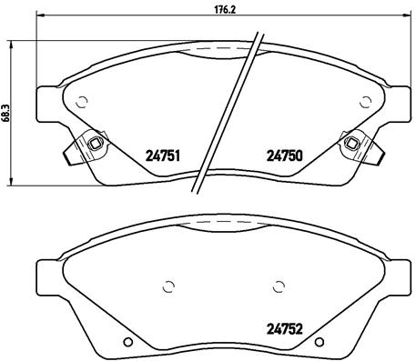 Remblokset Brembo P 09 010