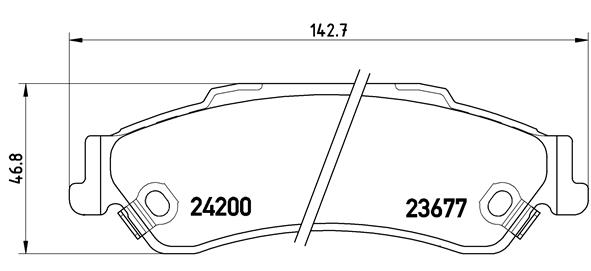 Remblokset Brembo P 10 002