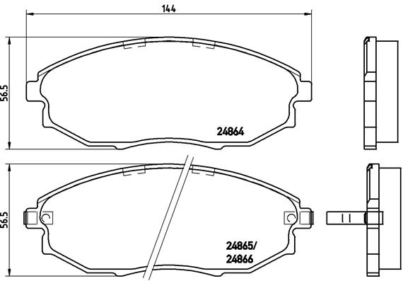 Remblokset Brembo P 10 007