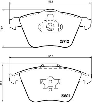 Remblokset Brembo P 10 012