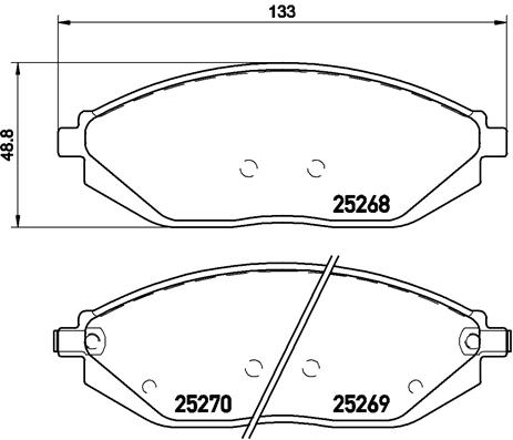 Remblokset Brembo P 10 054