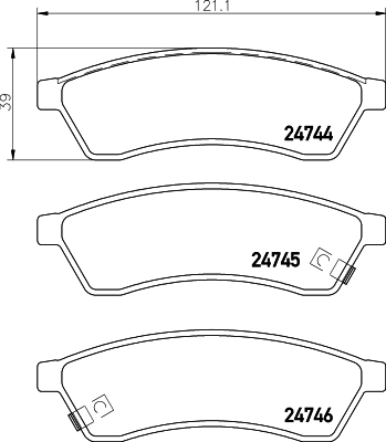 Remblokset Brembo P 10 060