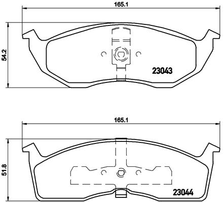 Remblokset Brembo P 11 008