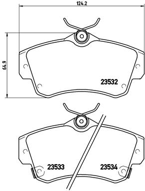 Remblokset Brembo P 11 012