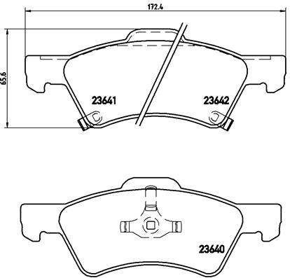 Remblokset Brembo P 11 015