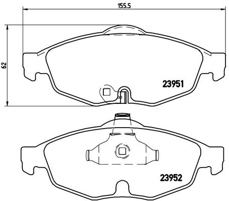 Remblokset Brembo P 11 016