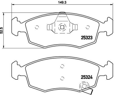 Remblokset Brembo P 11 031