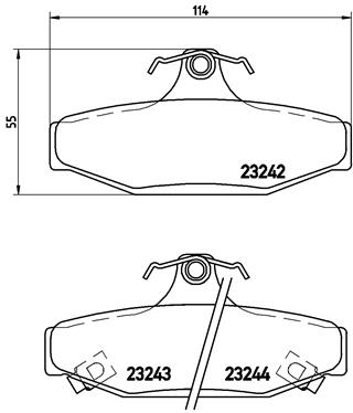 Remblokset Brembo P 15 004