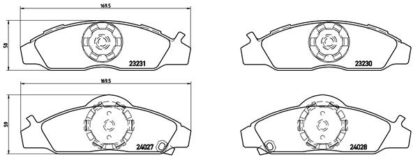 Remblokset Brembo P 15 008