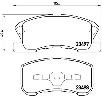 Remblokset Brembo P 16 008