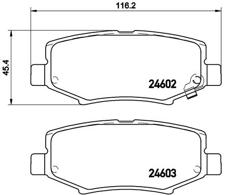 Remblokset Brembo P 18 024