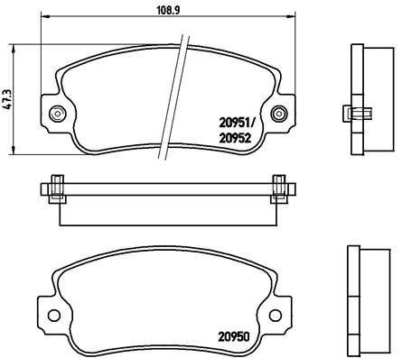 Remblokset Brembo P 23 013