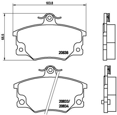 Remblokset Brembo P 23 017