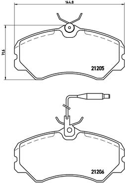 Remblokset Brembo P 23 023