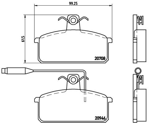 Remblokset Brembo P 23 024