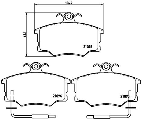 Remblokset Brembo P 23 034